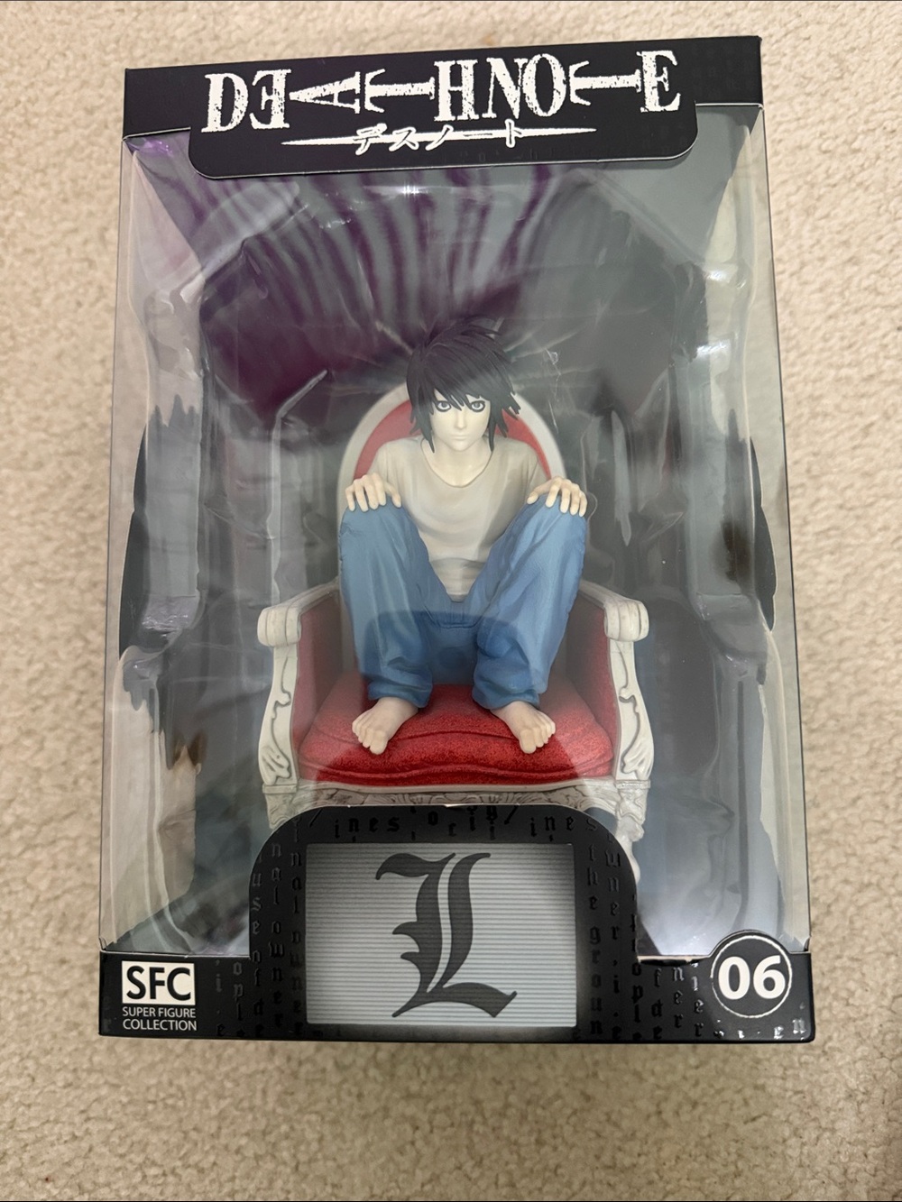 Death Note L Figurine - Collectible Anime Statue IN BOX